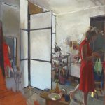 Layla in the studio | oil on canvas