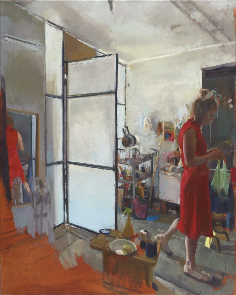 Layla in the studio | oil on canvas