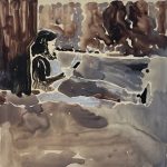 The reader | oil on glass